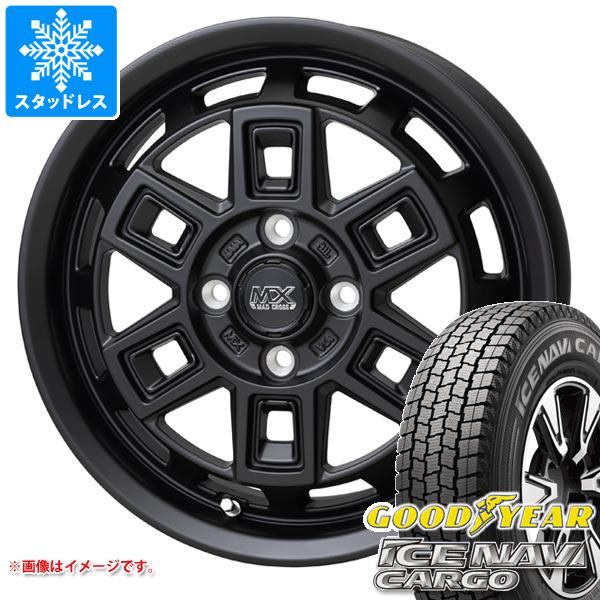 【タイヤ交換対象】サクシード プロボックス 160系用 スタッドレス グッドイヤー アイスナビカーゴ 175/80R14 99/98N (175R14 8PR相当) マッドクロス アイヴァー タイヤホイール4本セット