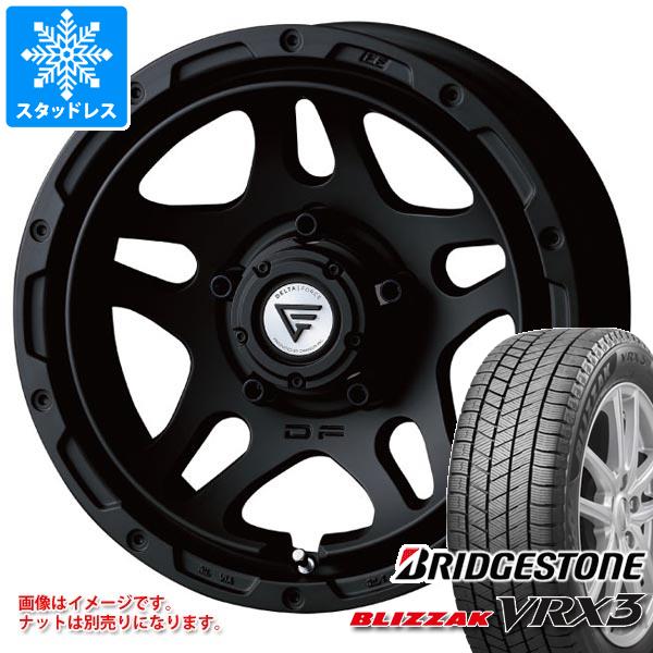 【タイヤ交換対象】ジムニーシエラ JB74W用 スタッドレス ブリヂストン ブリザック VRX3 215/70R16 100Q デルタフォース オーバーランダー タイヤホイール4本セット