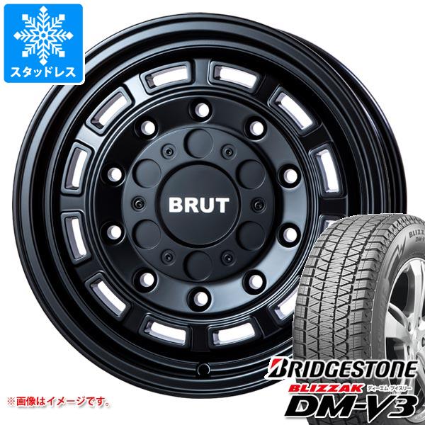 【タイヤ交換対象】デリカD5用 スタッドレス ブリヂストン ブリザック DM-V3 225/70R16 103Q ブルート BR-70 タイヤホイール4本セット