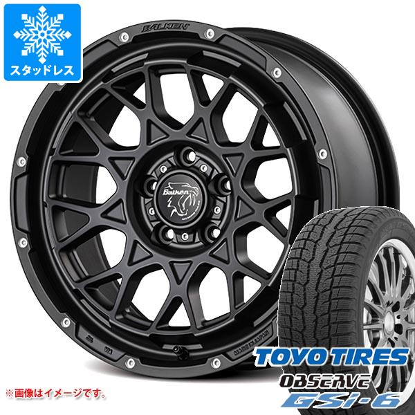 【タイヤ交換対象】アウトランダー GF/GG系用 2025年製 スタッドレス トーヨー オブザーブ GSi-6 225/65R17 102Q ヴァルケン ローツェ タイヤホイール4本セット