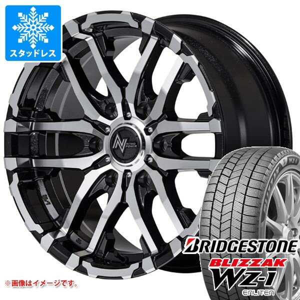 【タイヤ交換対象】ニッサン NV350キャラバン E26用 スタッドレス ブリヂストン ブリザック WZ-1 215/70R16 100Q ナイトロパワー M26 クロスファング タイヤホイール4本セット