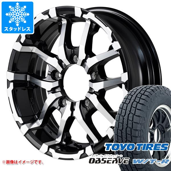 【タイヤ交換対象】5本セット ジムニーシエラ JB74W用 スタッドレス トーヨー オブザーブ WTR 185/85R16 105/103N LT ナイトロパワー M26 クロスファング タイヤホイール5本セット