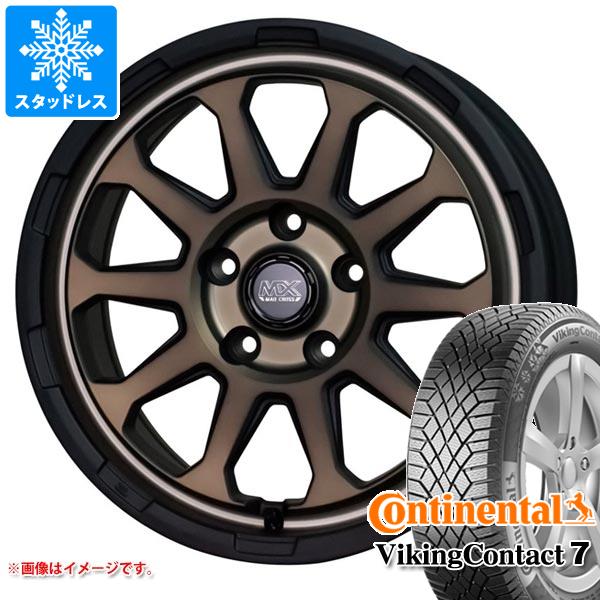 【タイヤ交換対象】アウトランダー GF/GG系用 スタッドレス コンチネンタル バイキングコンタクト7 225/65R17 106T XL マッドクロスレンジャー タイヤホイール4本セット