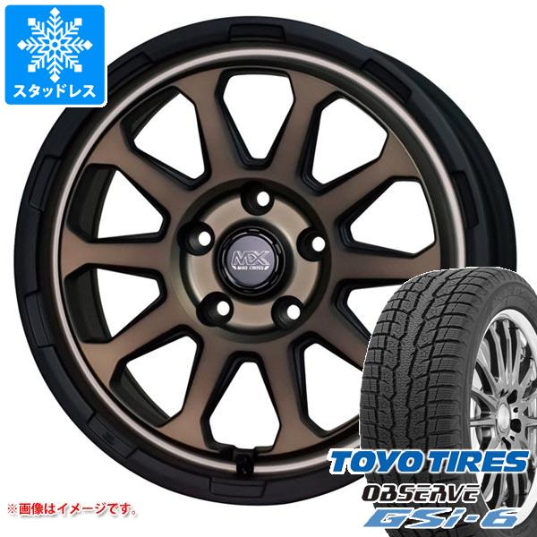 【タイヤ交換対象】エクリプスクロス GK系用 2025年製 スタッドレス トーヨー オブザーブ GSi-6 215/70R16 100Q マッドクロスレンジャー タイヤホイール4本セット