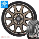 【タイヤ交換対象】ハイゼットトラック S500系用 スタッドレス ブリヂストン ブリザック VL10 145/80R12 80/78N (145R12 6PR相当) マッドクロスレンジャー タイヤホイール4本セット