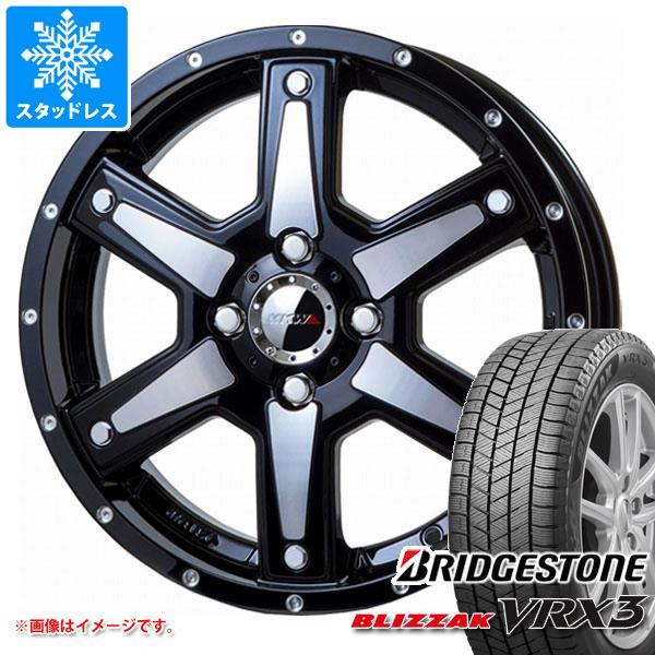 【タイヤ交換対象】スタッドレスタイヤ ブリヂストン ブリザック VRX3 165/65R15 81Q ＆ MKW MK-56 4.5-15 タイヤホイール4本セット165/65-15 BRIDGESTONE BLIZZAK VRX3