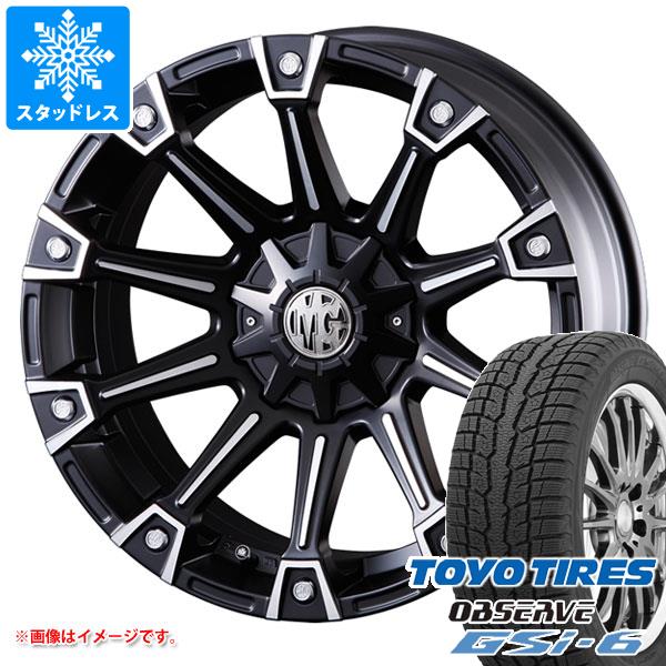 【タイヤ交換対象】デリカD:5用 2025年製 スタッドレス トーヨー オブザーブ GSi-6 215/70R16 100Q クリムソン MG モンスター タイヤホイール4本セット