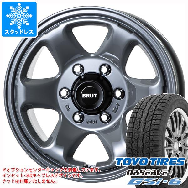 【タイヤ交換対象】スタッドレスタイヤ トーヨー オブザーブ GSi-6 265/70R17 115Q ＆ ブルート BR-44 7.5-17 タイヤホイール4本セット265/70-17 TOYO OBSERVE GSi-6
