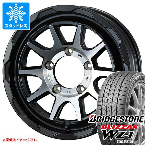 【タイヤ交換対象】スズキ ジムニー用 スタッドレス ブリヂストン ブリザック WZ-1 175/80R16 91Q 2025年10月発売サイズ マッドヴァンス06 タイヤホイール4本セット