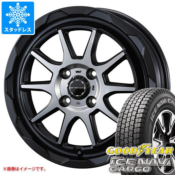 【タイヤ交換対象】ハイゼットカーゴ S320系用 スタッドレス グッドイヤー アイスナビカーゴ 145/80R12 80/78N (145R12 6PR相当) マッドヴァンス06 タイヤホイール4本セット