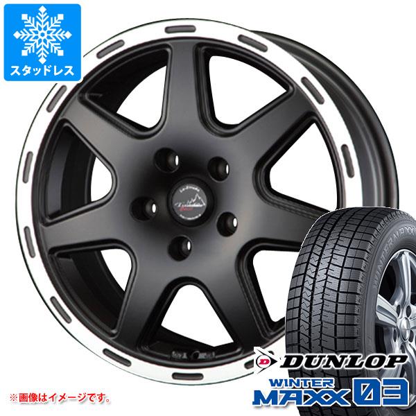 【タイヤ交換対象】ジープ チェロキー KL系用 スタッドレス ダンロップ ウインターマックス03 WM03 225/60R17 99Q ラ・ストラーダ ティラード クロス タイヤホイール4本セット