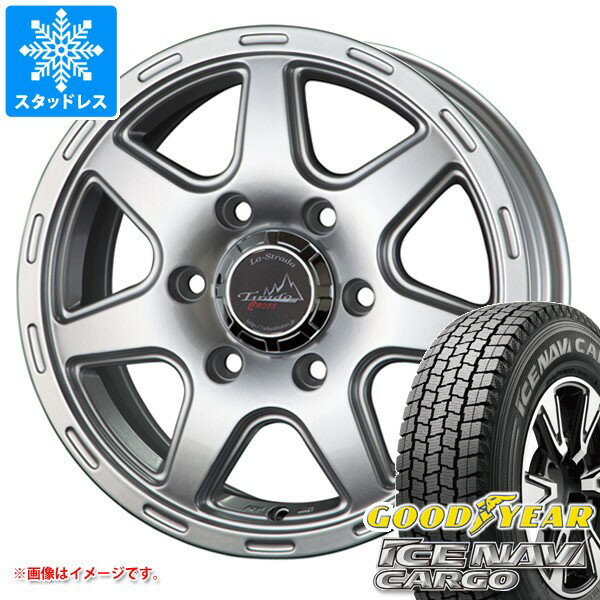 【タイヤ交換対象】ニッサン NV350キャラバン E26用 スタッドレス 2025年製 グッドイヤー アイスナビカーゴ 195/80R15 107/105N ラ・ストラーダ ティラード クロス タイヤホイール4本セット