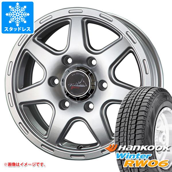 【タイヤ交換対象】NV350キャラバン E26用 2025年製 スタッドレス ハンコック ウィンター RW06 195/80R15 107/105L ラ・ストラーダ ティラード クロス タイヤホイール4本セット(2)