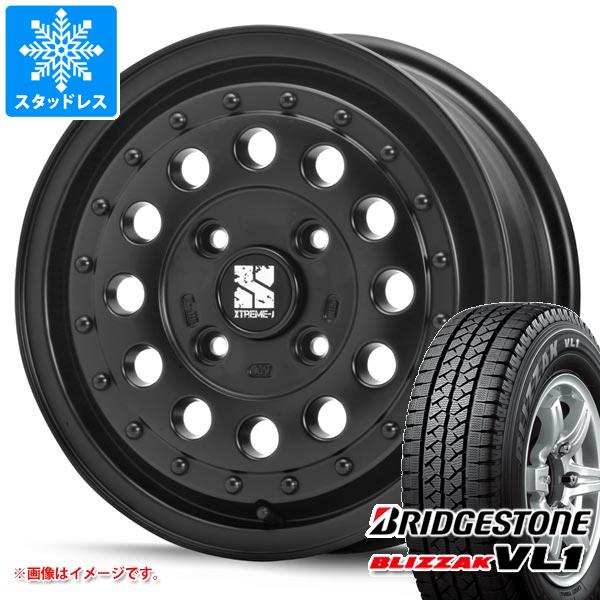 【タイヤ交換対象】タウンエース バン 400系用 スタッドレス ブリヂストン ブリザック VL1 175R14 8PR (175/80R14 99/98N相当) MLJ エクストリームJ ラギッド タイヤホイール4本セット