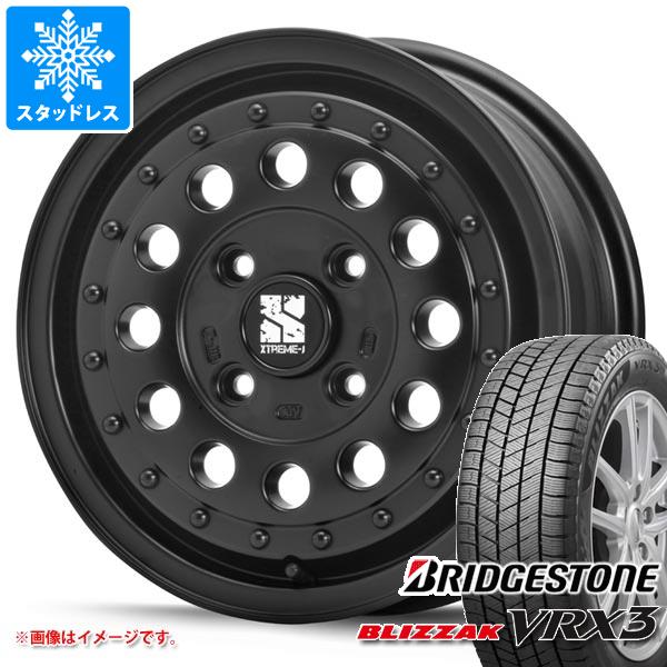 【タイヤ交換対象】ハスラー用 2023年製 スタッドレス ブリヂストン ブリザック VRX3 165/65R14 79Q MLJ エクストリームJ ラギッド タイヤホイール4本セット