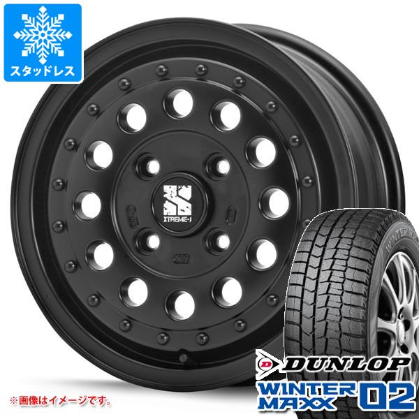 【タイヤ交換対象】ハスラー用 スタッドレス ダンロップ ウインターマックス02 WM02 165/70R14 81Q MLJ エクストリームJ ラギッド タイヤホイール4本セット