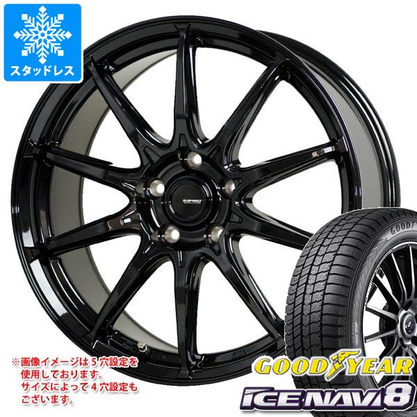 【タイヤ交換対象】クロストレック GU系用 スタッドレス グッドイヤー アイスナビ8 225/60R17 99Q ジースピード G-05 タイヤホイール4本セット