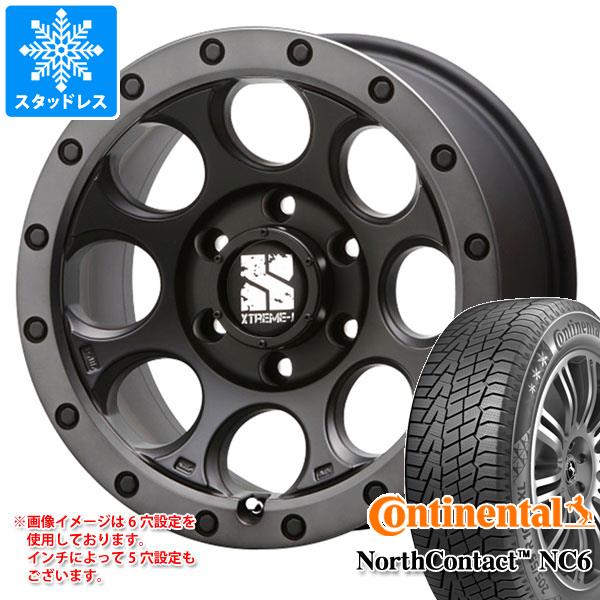 【タイヤ交換対象】デリカD:5用 スタッドレス コンチネンタル ノースコンタクト NC6 235/65R17 108T XL MLJ エクストリームJ XJ03 タイヤホイール4本セット