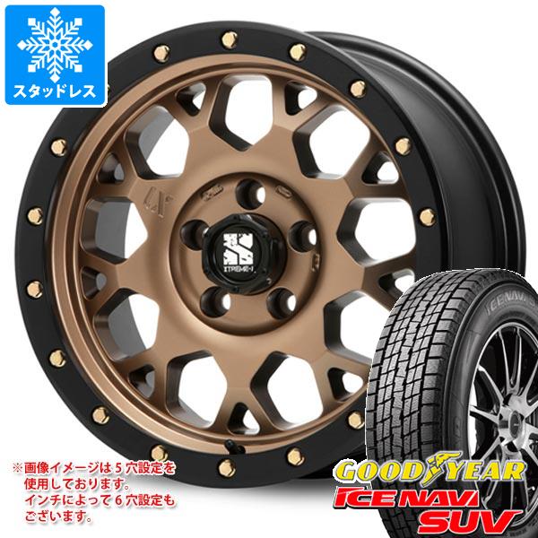 【タイヤ交換対象】スタッドレスタイヤ グッドイヤー アイスナビ SUV 225/60R17 99Q ＆ MLJ エクストリームJ XJ04 7.0-17 タイヤホイール4本セット225/60-17 GOODYEAR ICE NAVI SUV