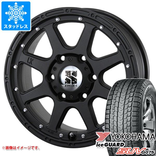 【タイヤ交換対象】FJクルーザー 10系用 2023年製 スタッドレス ヨコハマ アイスガード SUV G075 265/70R17 115Q MLJ エクストリームJ タイヤホイール4本セット