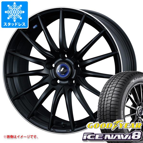 【タイヤ交換対象】クロストレック GU系用 スタッドレス グッドイヤー アイスナビ8 225/55R18 98Q レオニス ナヴィア 05 タイヤホイール4本セット