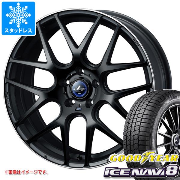 【タイヤ交換対象】クロストレック GU系用 スタッドレス グッドイヤー アイスナビ8 225/60R17 99Q レオニス ナヴィア 06 タイヤホイール4本セット