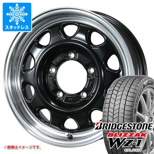 【タイヤ交換対象】スズキ ジムニーシエラ JB74W用 スタッドレス ブリヂストン ブリザック WZ-1 195/80R15 96Q 2025年10月発売サイズ ランドフット SWZ タイヤホイール4本セット