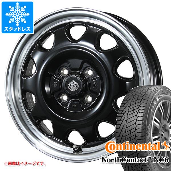 【タイヤ交換対象】アトレーワゴン S300系用 スタッドレス コンチネンタル ノースコンタクト NC6 165/65R14 79T ランドフット SWZ タイヤホイール4本セット