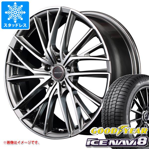 【タイヤ交換対象】クロストレック GU系用 スタッドレス グッドイヤー アイスナビ8 225/55R18 98Q ヴァーテックワン ヴァルチャー タイヤホイール4本セット