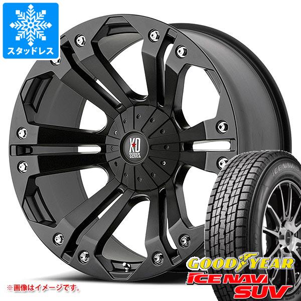 【タイヤ交換対象】ランドクルーザー プラド 150系用 2025年製 スタッドレス グッドイヤー アイスナビ SUV 265/60R18 110Q KMC XD778 モンスター タイヤホイール4本セット