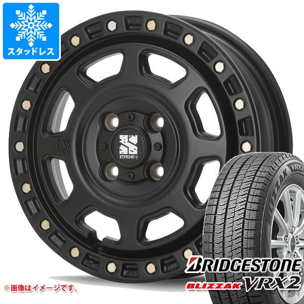 【タイヤ交換対象】スタッドレスタイヤ ブリヂストン ブリザック VRX2 165/65R13 77Q ＆ MLJ エクストリームJ XJ07 4.0-13 タイヤホイール4本セット165/65-13 BRIDGESTONE BLIZZAK VRX2