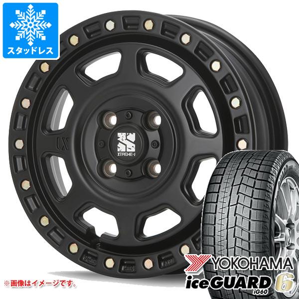 【タイヤ交換対象】スタッドレスタイヤ ヨコハマ アイスガードシックス iG60 155/55R14 69Q ＆ MLJ エクストリームJ XJ07 4.5-14 タイヤホイール4本セット155/55-14 YOKOHAMA iceGUARD 6 iG60