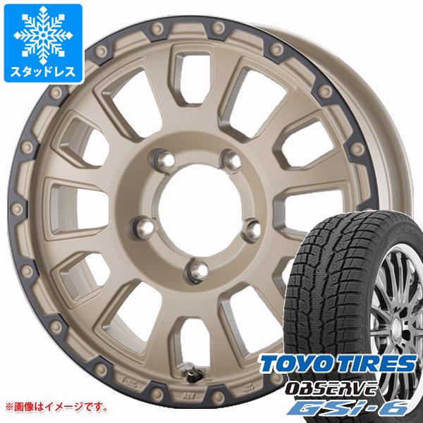 【タイヤ交換対象】5本セット ジムニーシエラ JB74W用 2025年製 スタッドレス トーヨー オブザーブ GSi-6 215/70R16 100Q ラ・ストラーダ アヴェンチュラ タイヤホイール5本セット
