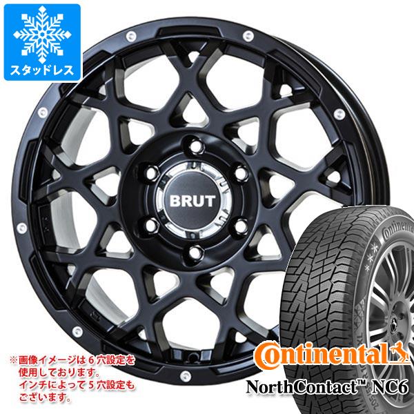 【タイヤ交換対象】スタッドレスタイヤ コンチネンタル ノースコンタクト NC6 235/55R18 104T XL ＆ ブルート BR-55 8.0-18 タイヤホイール4本セット235/55-18 CONTINENTAL NorthContact NC6