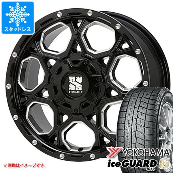 【タイヤ交換対象】スタッドレスタイヤ ヨコハマ アイスガードシックス iG60 225/60R17 99Q ＆ MLJ エクストリームJ XJ06 7.0-17 タイヤホイール4本セット225/60-17 YOKOHAMA iceGUARD 6 iG60