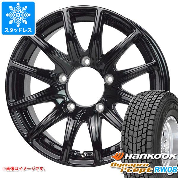 【タイヤ交換対象】ジムニー用 スタッドレス ハンコック ダイナプロアイセプト RW08 175/80R16 91Q バイソン BN-01 タイヤホイール4本セット