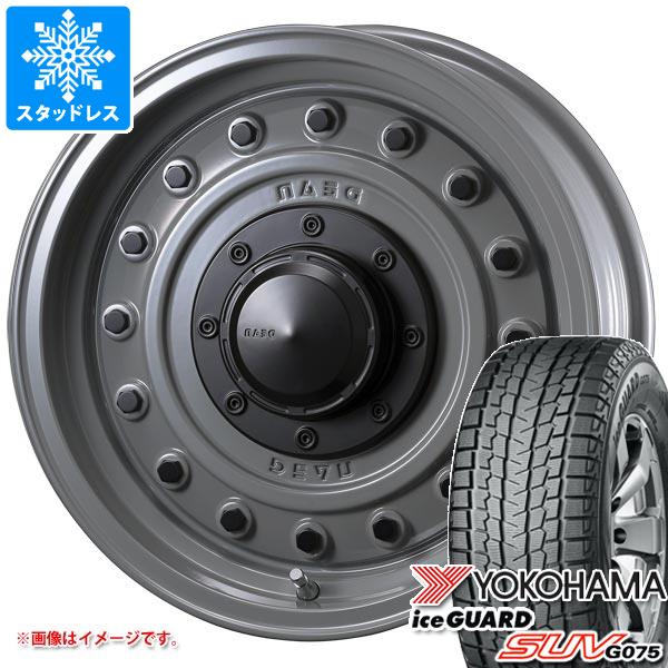 【タイヤ交換対象】ジムニーシエラ JB74W用 スタッドレス ヨコハマ アイスガード SUV G075 195/80R15 96Q クリムソン ディーン コロラド タイヤホイール4本セット