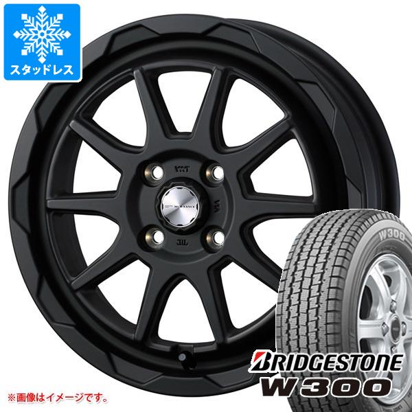 【タイヤ交換対象】エブリイバン DA17V用 スタッドレス ブリヂストン W300 145/80R12 80/78N (145R12 6PR相当) マッドヴァンス06 タイヤホイール4本セット