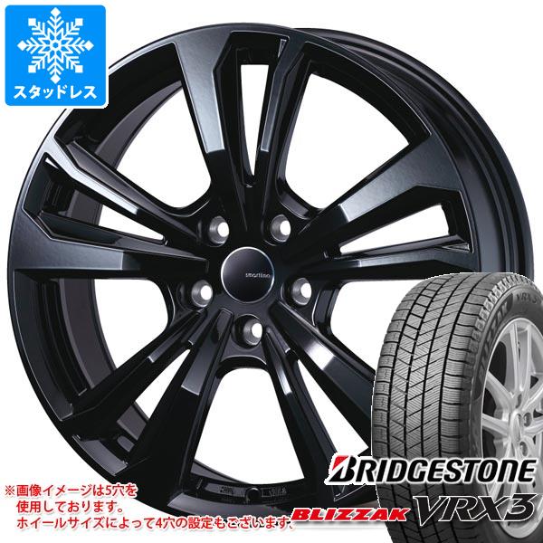 【タイヤ交換対象】ジープ レネゲード 7LA-BV13用 スタッドレス ブリヂストン ブリザック VRX3 235/55R17 99Q スマートライン 365 タイヤホイール4本セット