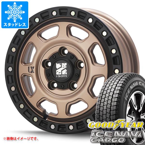 【タイヤ交換対象】タウンエース バン 400系後期用 スタッドレス グッドイヤー アイスナビカーゴ 165/80R14 97/95N (165R14 8PR相当) MLJ エクストリームJ XJ07 タイヤホイール4本セット