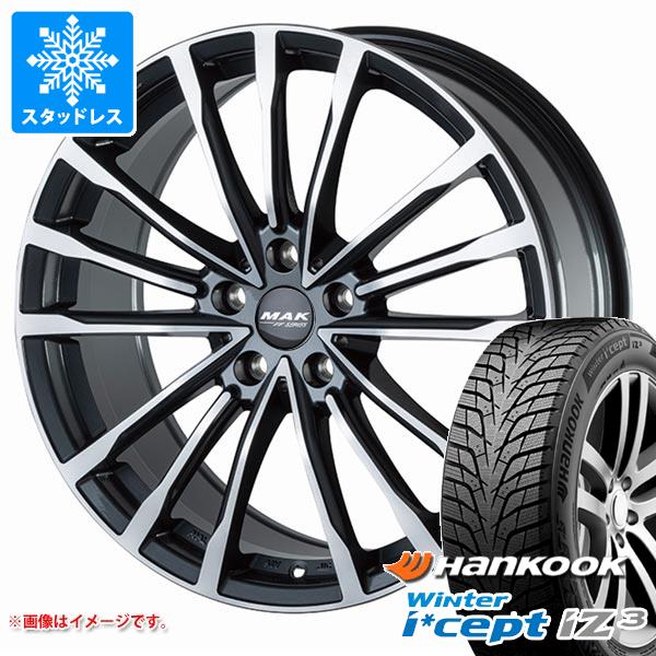 【タイヤ交換対象】BMW F70 1シリーズ用 スタッドレス ハンコック ウィンターアイセプト iZ3 W636 205/55R17 95H XL MAK バビエラFF タイヤホイール4本セット