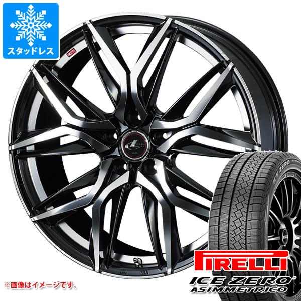 【タイヤ交換対象】スタッドレスタイヤ ピレリ アイスゼロアシンメトリコ 175/65R15 84T ＆ レオニス LM 5.5-15 タイヤホイール4本セット175/65-15 PIRELLI ICE ZERO ASIMMETRICO