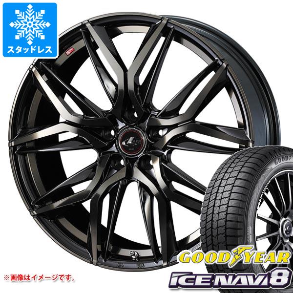 【タイヤ交換対象】クロストレック GU系用 スタッドレス グッドイヤー アイスナビ8 225/60R17 99Q レオニス LM タイヤホイール4本セット