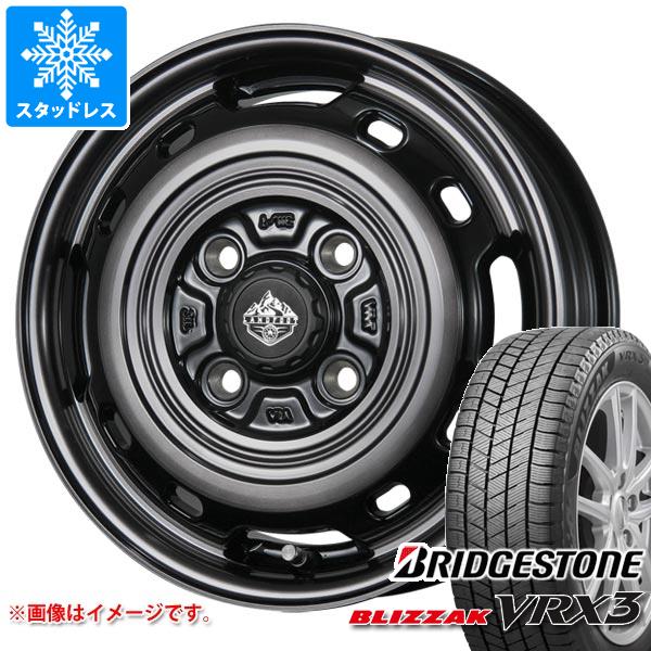 【タイヤ交換対象】スタッドレスタイヤ ブリヂストン ブリザック VRX3 145/70R12 69Q ＆ ランドフット XFG 3.5-12 タイヤホイール4本セット145/70-12 BRIDGESTONE BLIZZAK VRX3