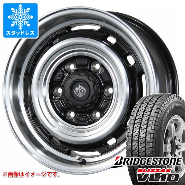 【タイヤ交換対象】ハイエース 200系用 スタッドレス ブリヂストン ブリザック VL10 195/80R15 107/105N ランドフット XFG タイヤホイール4本セット