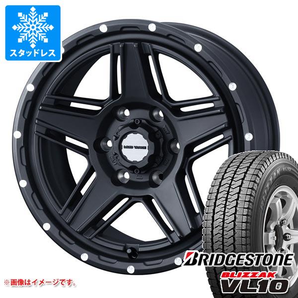 【タイヤ交換対象】ハイエース 200系用 スタッドレス ブリヂストン ブリザック VL10 195/80R15 107/105N マッドヴァンス07 タイヤホイール4本セット