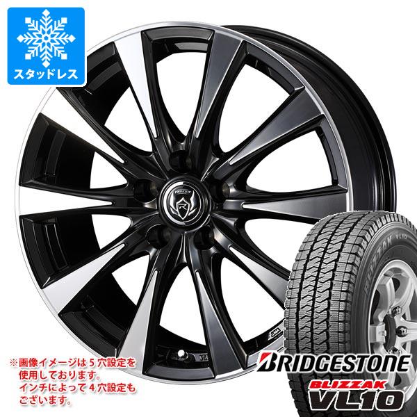 【タイヤ交換対象】スタッドレスタイヤ ブリヂストン ブリザック VL10 145/80R12 80/78N (145R12 6PR相当) ＆ ライツレー DI 4.0-12 タイヤホイール4本セット145/80-12 BRIDGESTONE BLIZZAK VL10