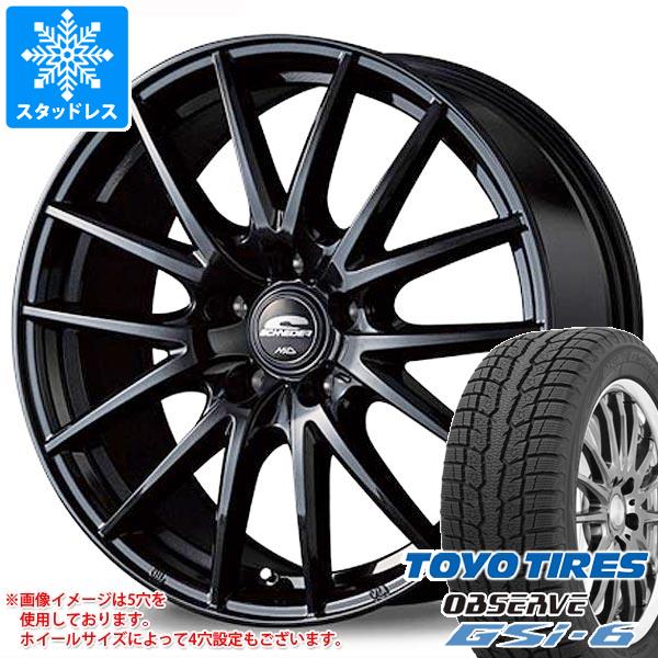 【タイヤ交換対象】2025年製 スタッドレスタイヤ トーヨー オブザーブ GSi-6 215/70R16 100Q ＆ シュナイダー SQ27 6.5-16 タイヤホイール4本セット215/70-16 TOYO OBSERVE GSi-6