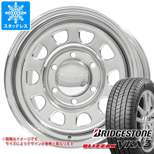 【タイヤ交換対象】トヨタ ハイエース 200系用 スタッドレス ブリヂストン ブリザック VRX3 215/70R16 100Q デイトナズ G2 タイヤホイール4本セット