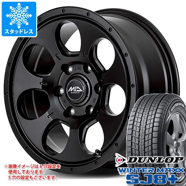 【タイヤ交換対象】T31エクストレイル用 スタッドレス ダンロップ ウインターマックス SJ8 プラス 215/70R16 100Q ロードマックス マッドエージェント タイヤホイール4本セット
